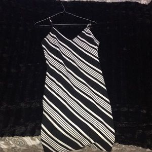 Striped black & white dress.